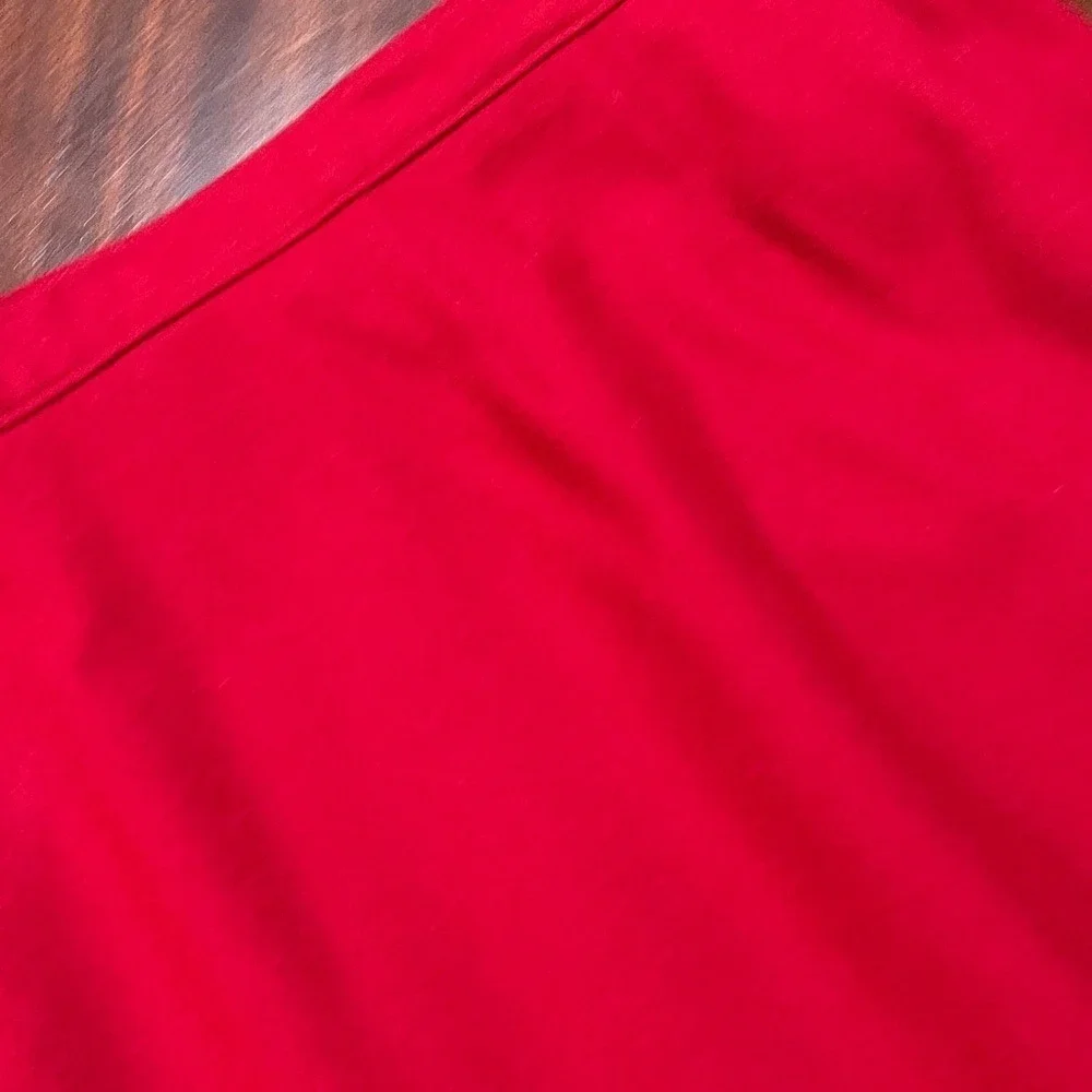 Vtg Pendleton Red 100% Virgin‎ Wool Skirt Womens Size 18 USA Midi A-Line *read*